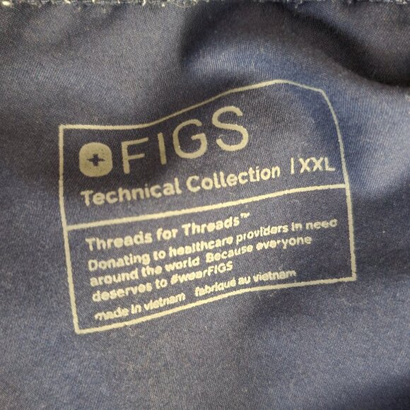 Figs Zamora Jogger Scrub Pants XXL Navy Blue - Picture 7 of 10